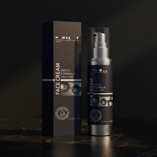 MAXAURA Hero Shot - Men's Face Cream Dark Marble