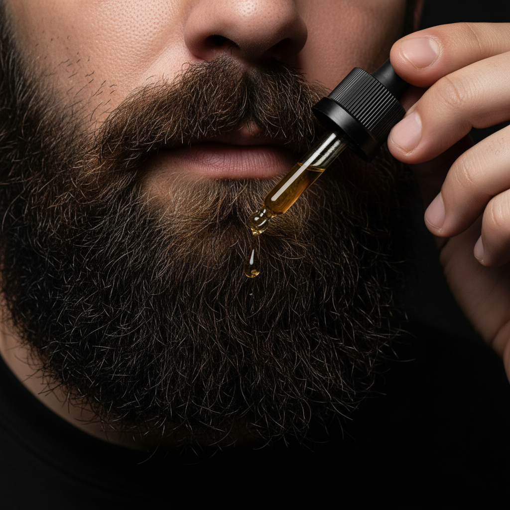 MAXAURA Lifestyle - Beard Oil Hyper-Realistic Macro Jaw