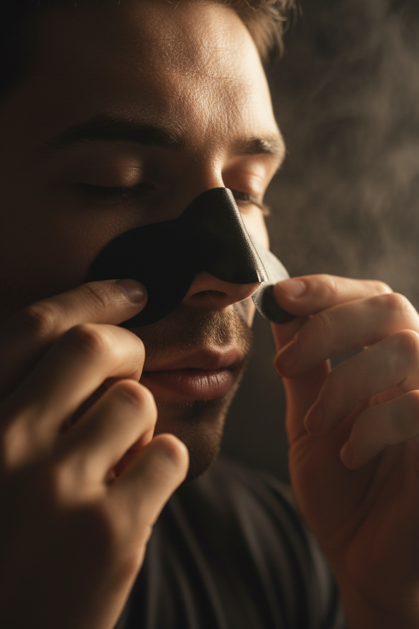 MAXAURA Lifestyle - Charcoal Nose Strip Applied Masculine No Face