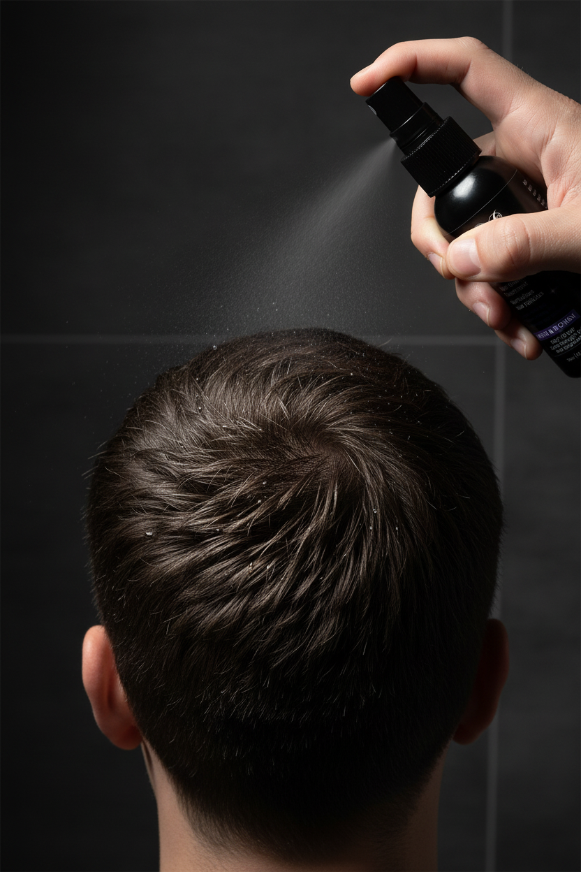 MAXAURA Lifestyle V5 - One Hand Minoxidil Spray Wet Hair No Face