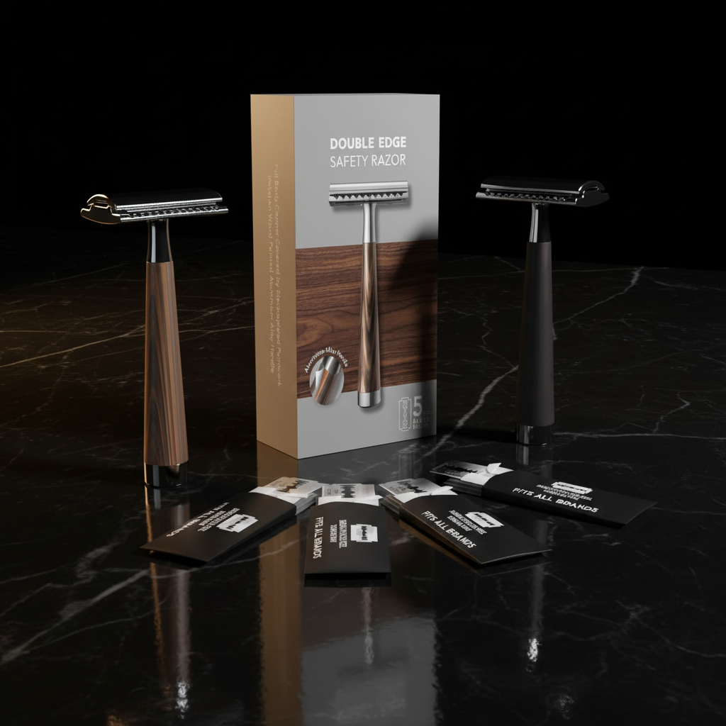 MAXAURA Packaging - Double Edge Safety Razor Unboxing Black Marble